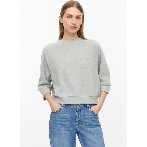 s.Oliver 3/4 Arm-Pullover Sweatshirt Weiches Sweatshirt mit 3/4-Ärmeln