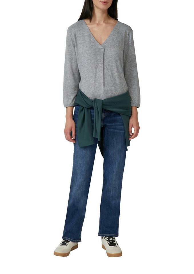 s.Oliver 3/4-Arm-Shirt mit V-Ausschnitt – Bild 3 von 4