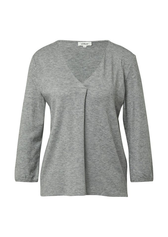 s.Oliver 3/4-Arm-Shirt mit V-Ausschnitt – Bild 4 von 4