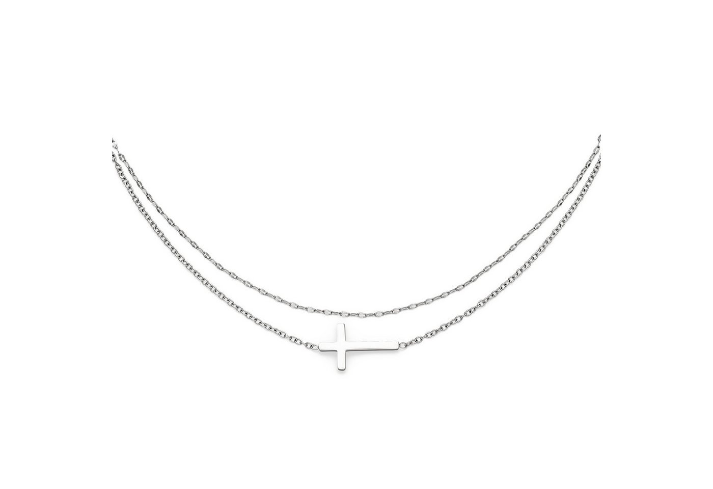 s.Oliver Armband Modern Cross, Kreuz-Optik – Bild 2 von 3