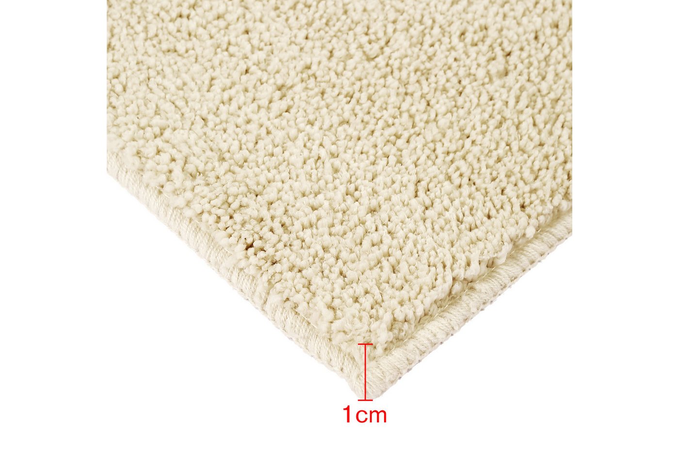 s.Oliver Badematte Allie, Badvorleger, Badezimmer Teppich, Duschvorleger, Höhe 10 mm, rutschhemmend beschichtet, schnell trocknend, strapazierfähig, Polyester,  – Bild 4 von 5