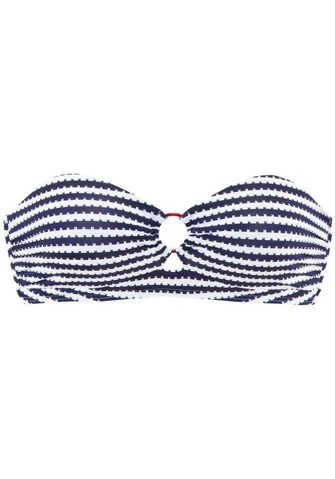 s.Oliver Bandeau-Bikini-Top Elain, mit kontrastfarbigem Zierring – Bild 2 von 4