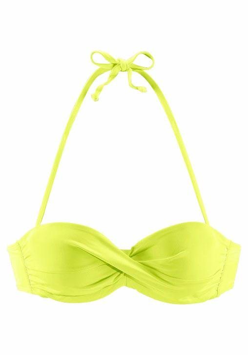 s.Oliver Bandeau-Bikini-Top Spain, in unifarben mit Wickeloptik – Bild 2 von 5