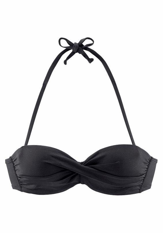 s.Oliver Bandeau-Bikini-Top Spain, in unifarben mit Wickeloptik – Bild 2 von 5