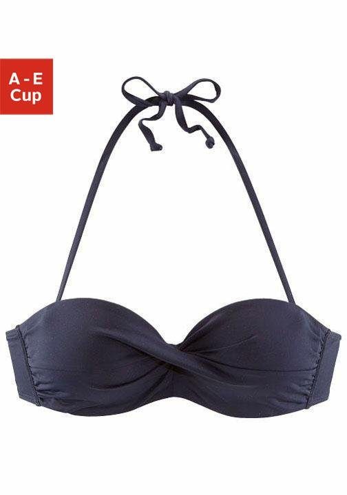 s.Oliver Bandeau-Bikini-Top Spain, in unifarben mit Wickeloptik – Bild 2 von 5