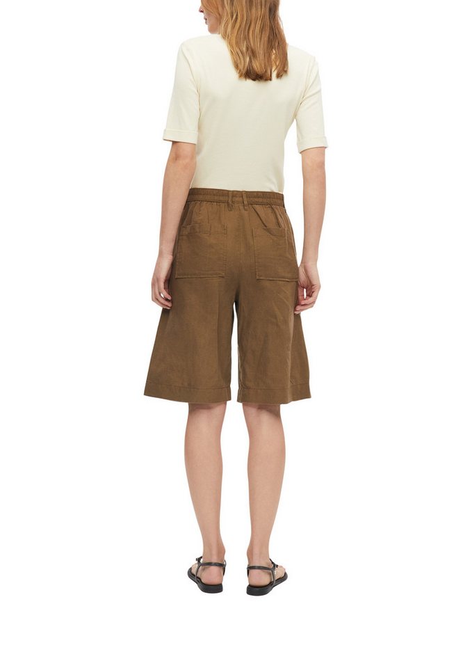 s.Oliver Bermudas Sommer-Shorts mit Leinen – Bild 2 von 4
