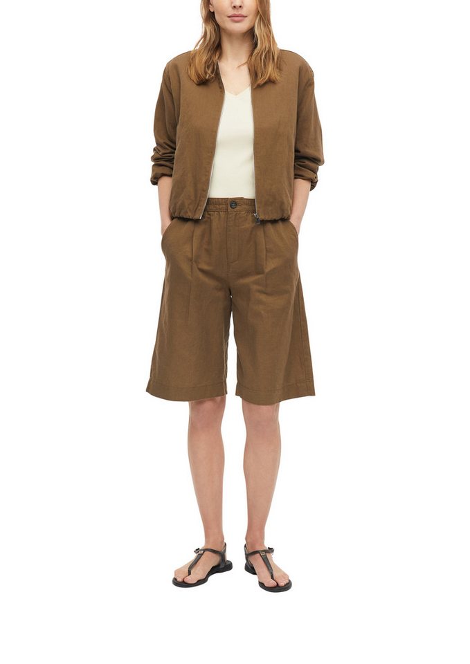 s.Oliver Bermudas Sommer-Shorts mit Leinen – Bild 3 von 4