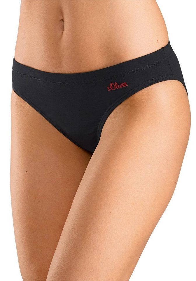 s.Oliver Bikinislip (3er-Pack) aus elastischer Baumwoll-Qualität – Bild 2 von 5