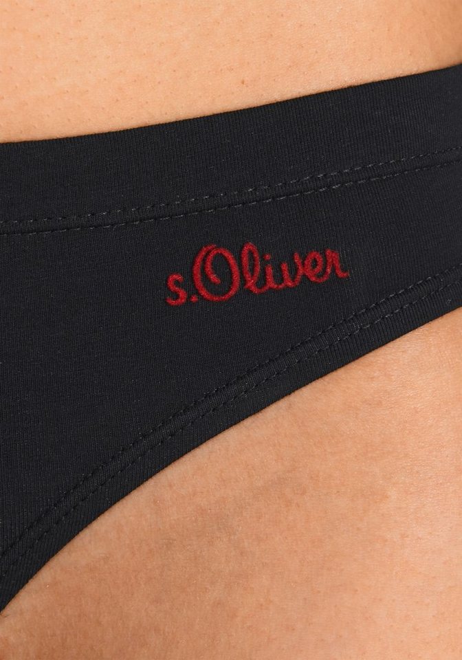 s.Oliver Bikinislip (3er-Pack) aus elastischer Baumwoll-Qualität – Bild 4 von 5