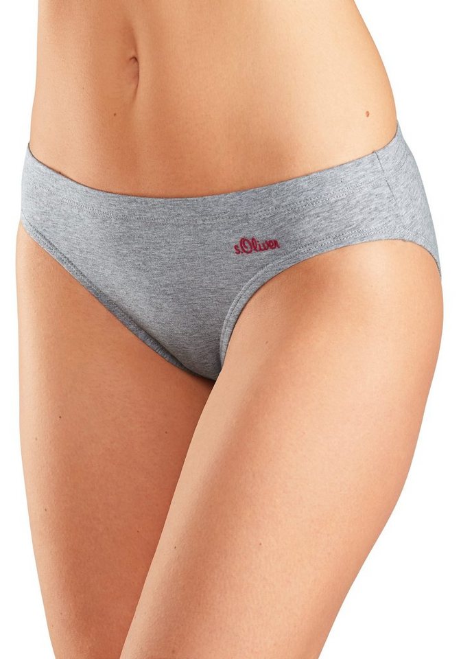 s.Oliver Bikinislip (3er-Pack) aus elastischer Baumwoll-Qualität – Bild 2 von 5