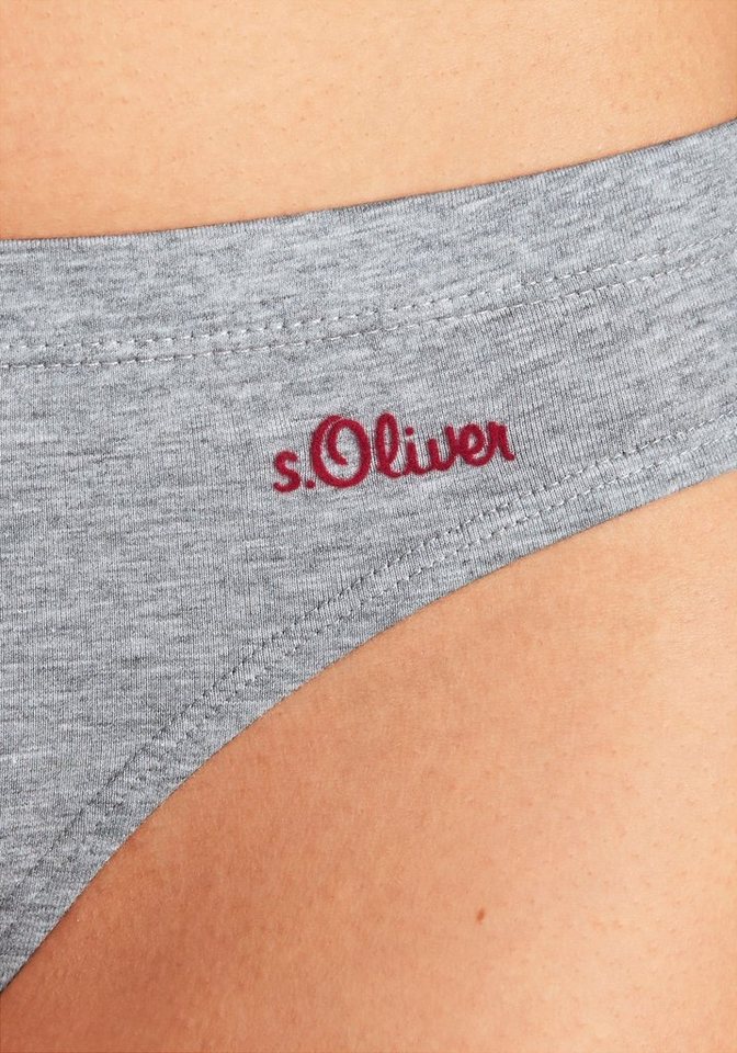 s.Oliver Bikinislip (3er-Pack) aus elastischer Baumwoll-Qualität – Bild 4 von 5