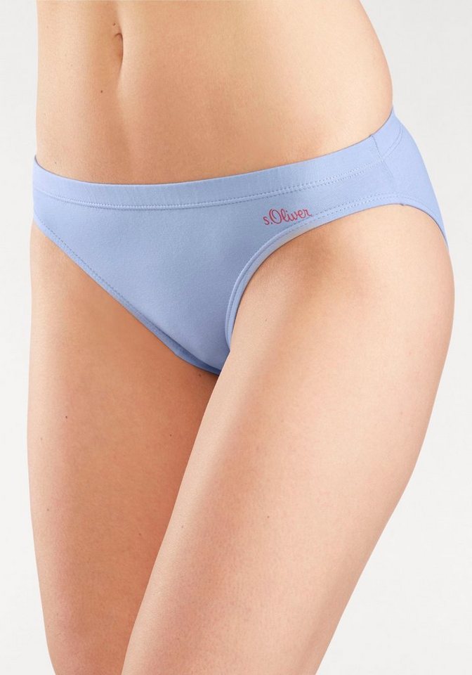 s.Oliver Bikinislip (3er-Pack) aus elastischer Baumwoll-Qualität – Bild 2 von 5