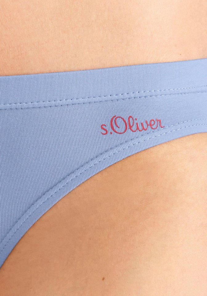 s.Oliver Bikinislip (3er-Pack) aus elastischer Baumwoll-Qualität – Bild 4 von 5