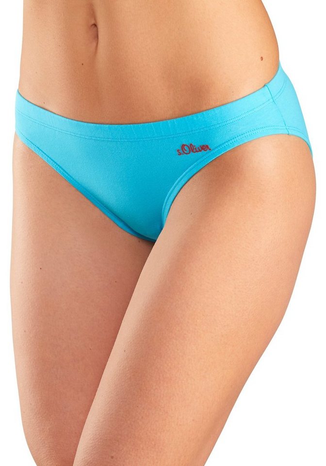 s.Oliver Bikinislip (3er-Pack) aus elastischer Baumwoll-Qualität – Bild 2 von 5