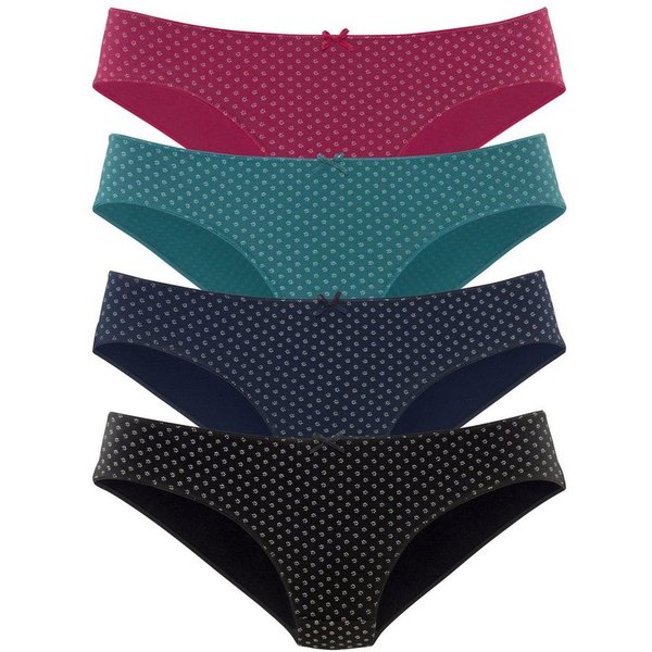 s.Oliver Bikinislip (4er-Pack) aus elastischer Baumwolle