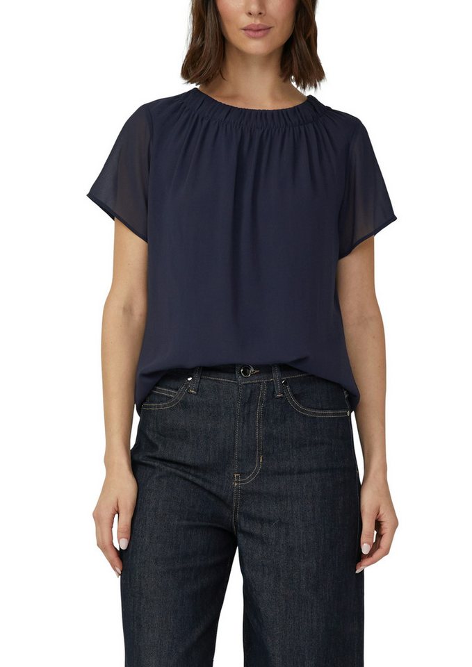 s.Oliver BLACK LABEL Kurzarmbluse Bluse - Kurzarmbluse - Blusenshirt – Bild 3 von 5