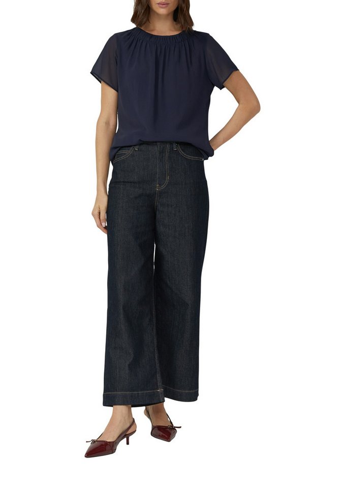 s.Oliver BLACK LABEL Kurzarmbluse Bluse - Kurzarmbluse - Blusenshirt – Bild 5 von 5