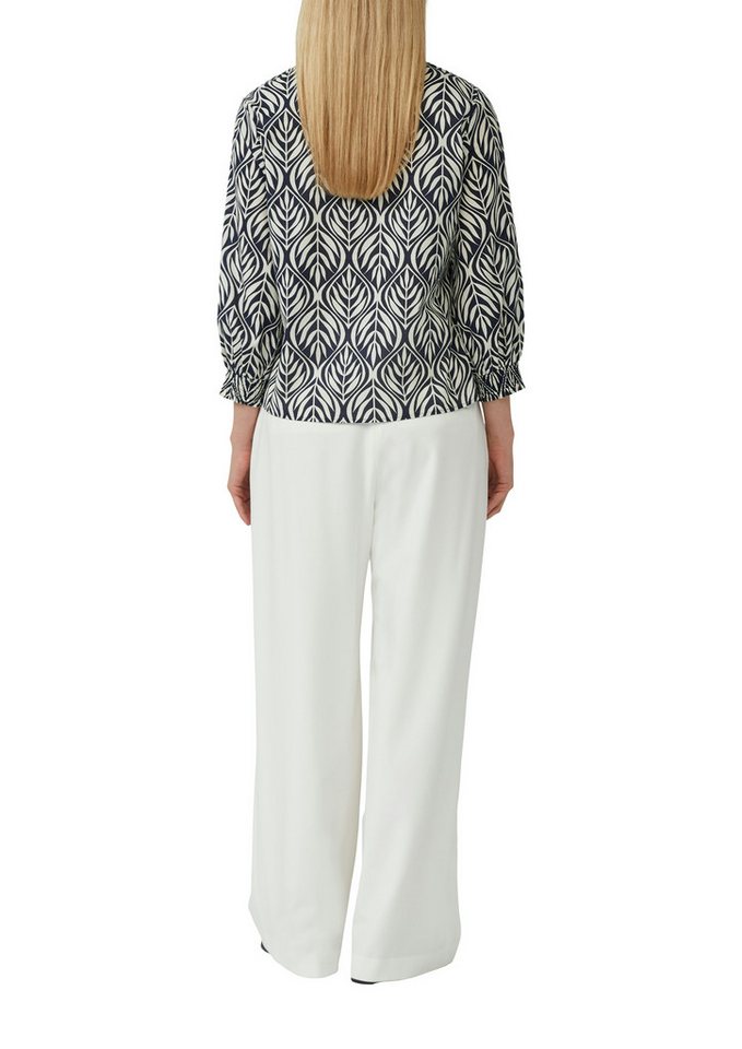 s.Oliver BLACK LABEL Langarmbluse mit All-Over Print – Bild 2 von 4