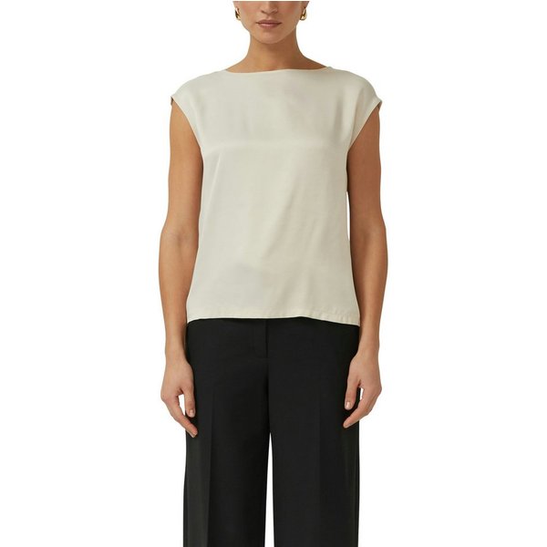 s.Oliver BLACK LABEL Rundhalsshirt mit Stretchanteil