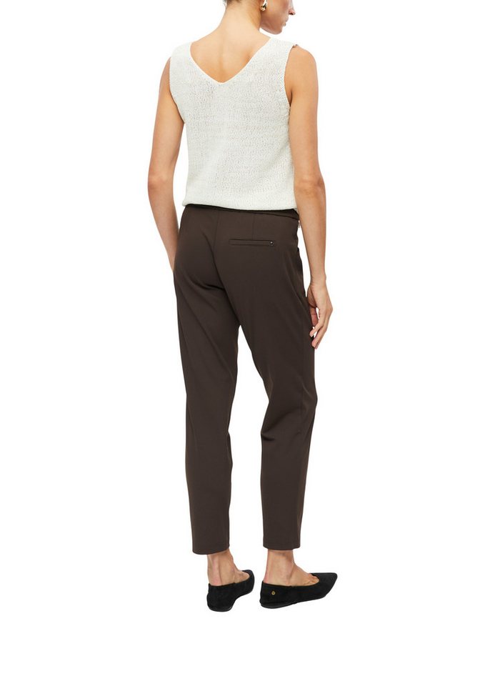 s.Oliver BLACK LABEL Stoffhose Sommerhose mit elastischem Bund – Bild 3 von 5