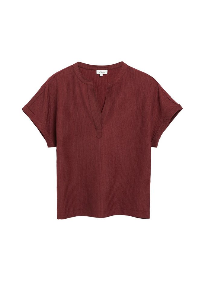 s.Oliver Blusenshirt Kurzarm Sommerbluse – Bild 4 von 5