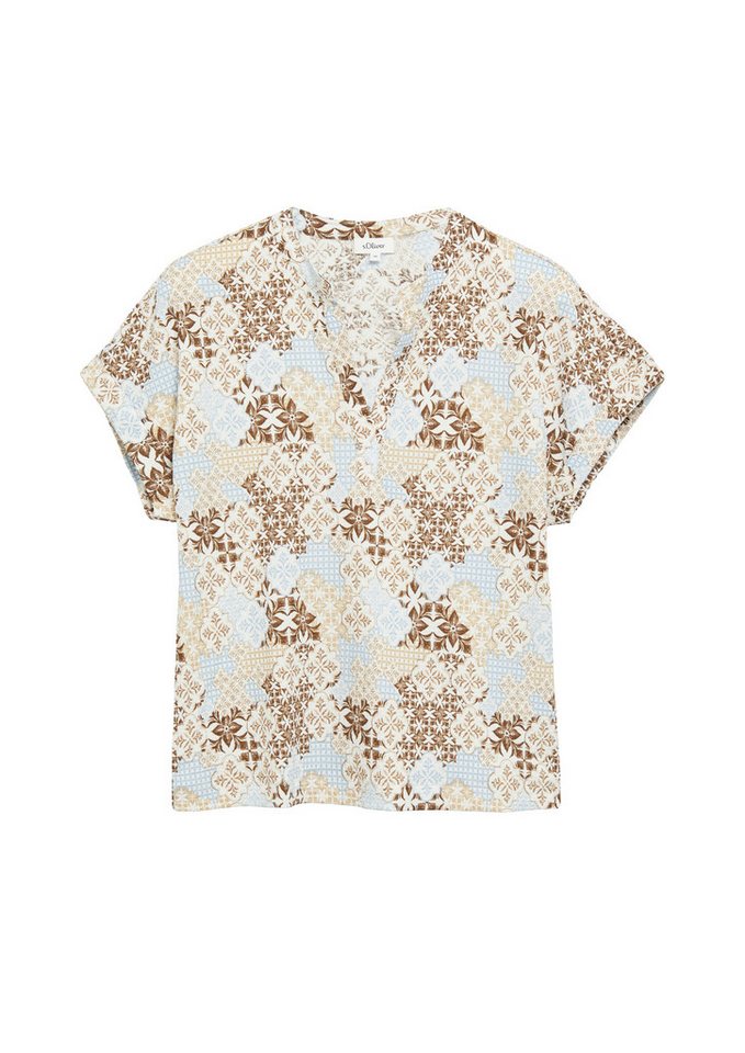 s.Oliver Blusenshirt Kurzarm Sommerbluse – Bild 3 von 5