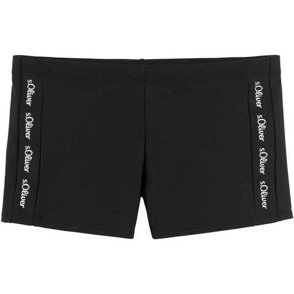 s.Oliver Boxer-Badehose mit Markenschriftzügen