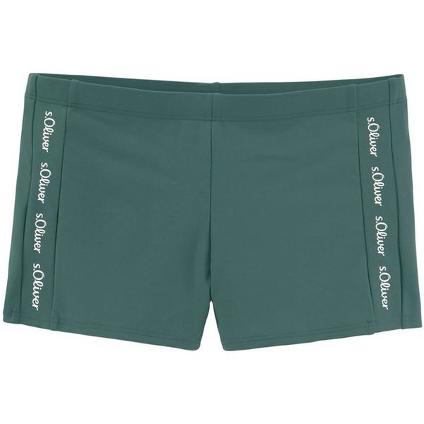 s.Oliver Boxer-Badehose mit Markenschriftzügen