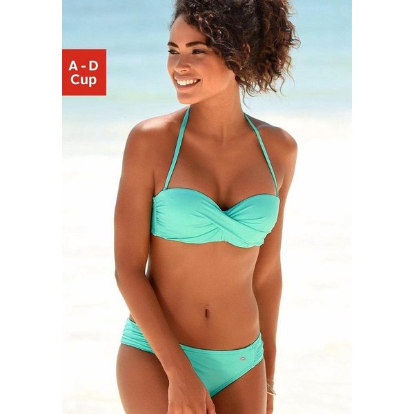 s.Oliver Bügel-Bandeau-Bikini mit Raffung