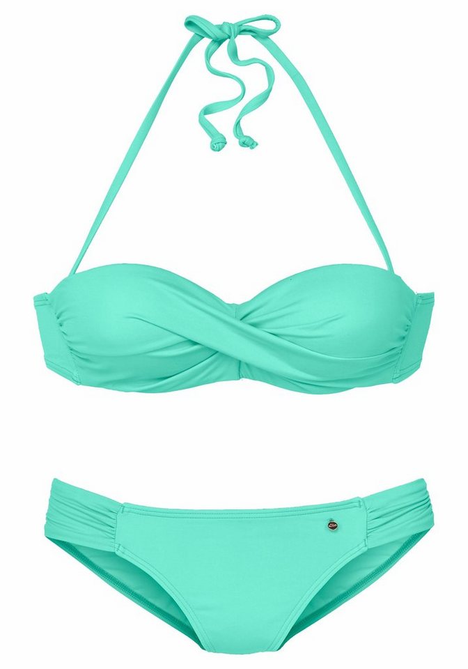 s.Oliver Bügel-Bandeau-Bikini mit Raffung – Bild 2 von 5
