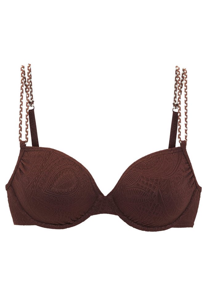 s.Oliver Bügel-Bikini-Top Ada, mit gemusterter Strukturware – Bild 2 von 4