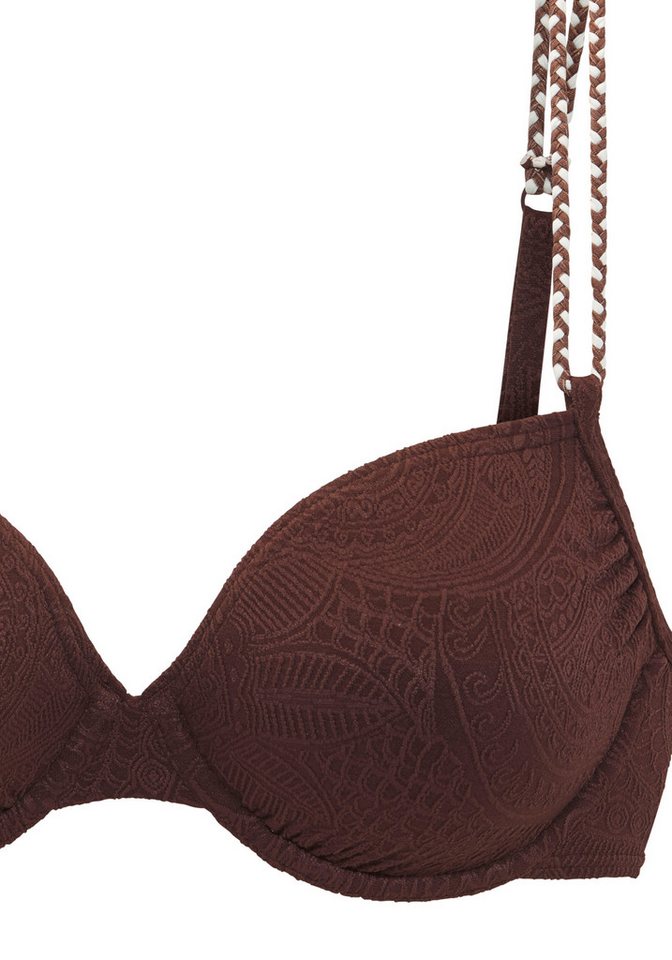 s.Oliver Bügel-Bikini-Top Ada, mit gemusterter Strukturware – Bild 3 von 4