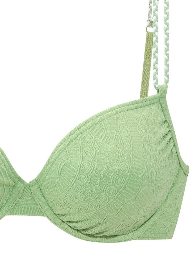 s.Oliver Bügel-Bikini-Top Ada, mit gemusterter Strukturware – Bild 3 von 4