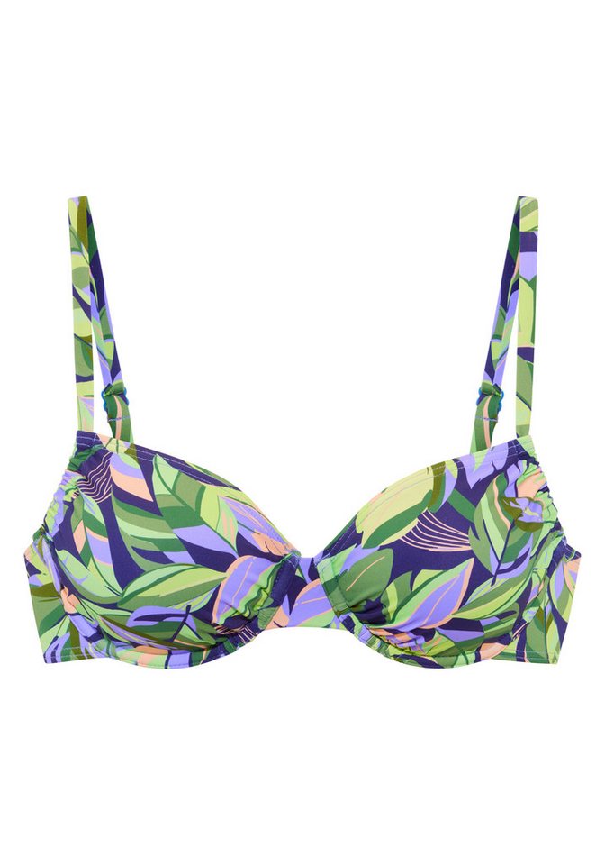 s.Oliver Bügel-Bikini-Top Avin, mit modernem Allover-Print – Bild 2 von 4