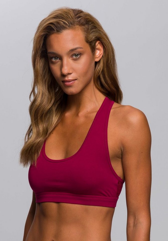 s.Oliver Bustier aus elastischer Baumwolle mit grafischer Spitze – Bild 3 von 5