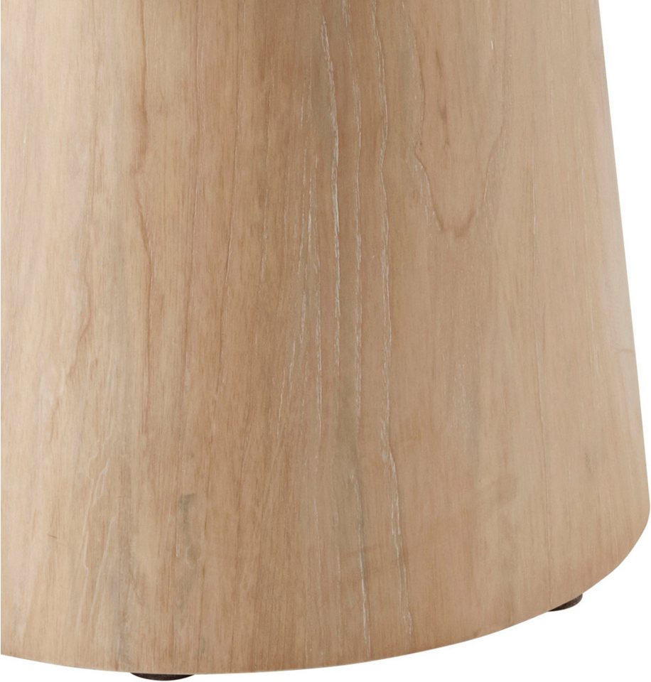 s.Oliver Couchtisch Hemmon (1-St), mit massivem Eschenfuß, edler Echtholzplatte, Durchmesser 80 cm – Bild 4 von 5