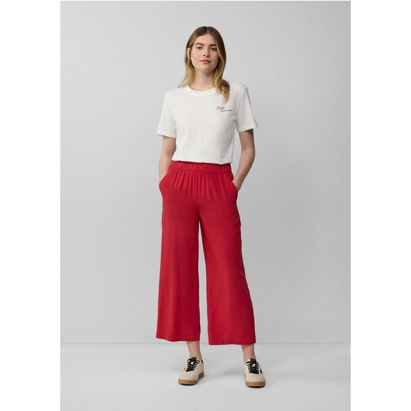 s.Oliver Culotte Hose Culotte aus Viskose mit Elastikbund