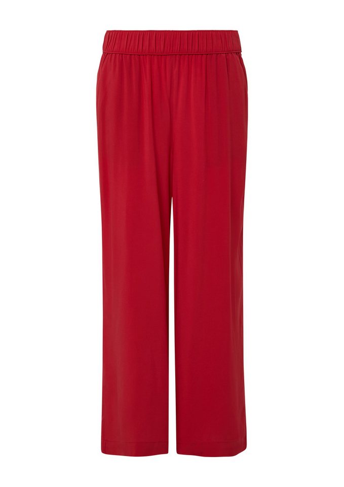 s.Oliver Culotte Hose Culotte aus Viskose mit Elastikbund – Bild 2 von 5