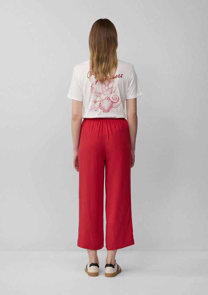 s.Oliver Culotte Hose Culotte aus Viskose mit Elastikbund – Bild 3 von 5