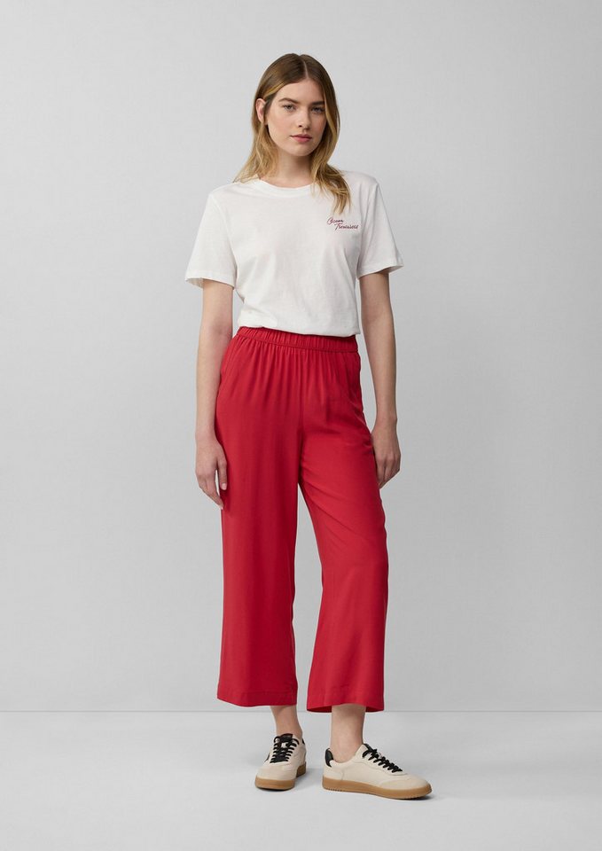 s.Oliver Culotte Hose Culotte aus Viskose mit Elastikbund – Bild 5 von 5