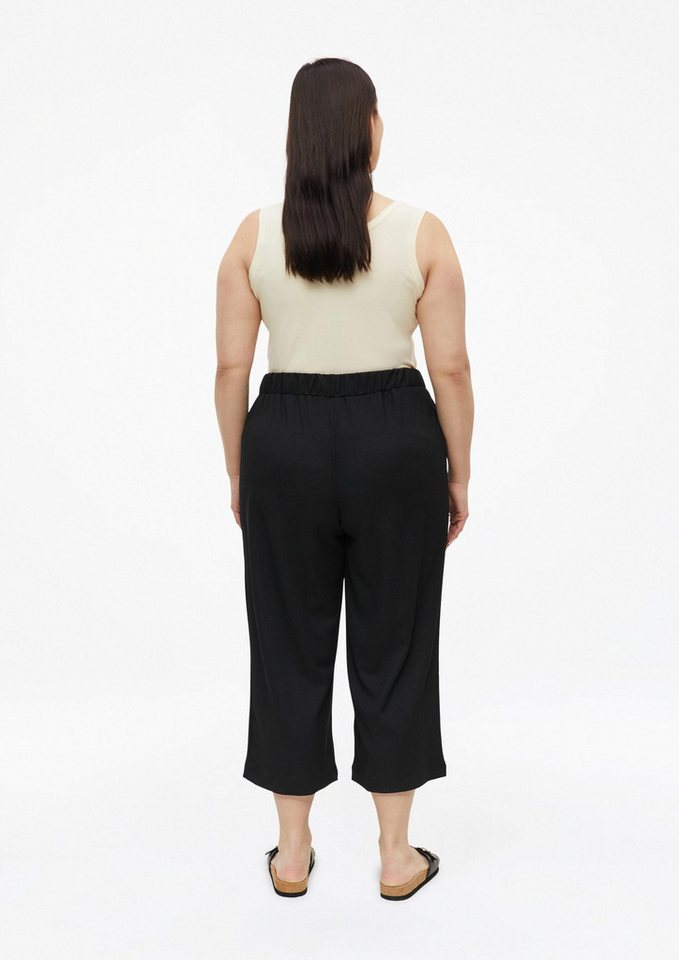 s.Oliver Culotte Hose Strukturierte Culotte mit Elastikbund – Bild 3 von 5