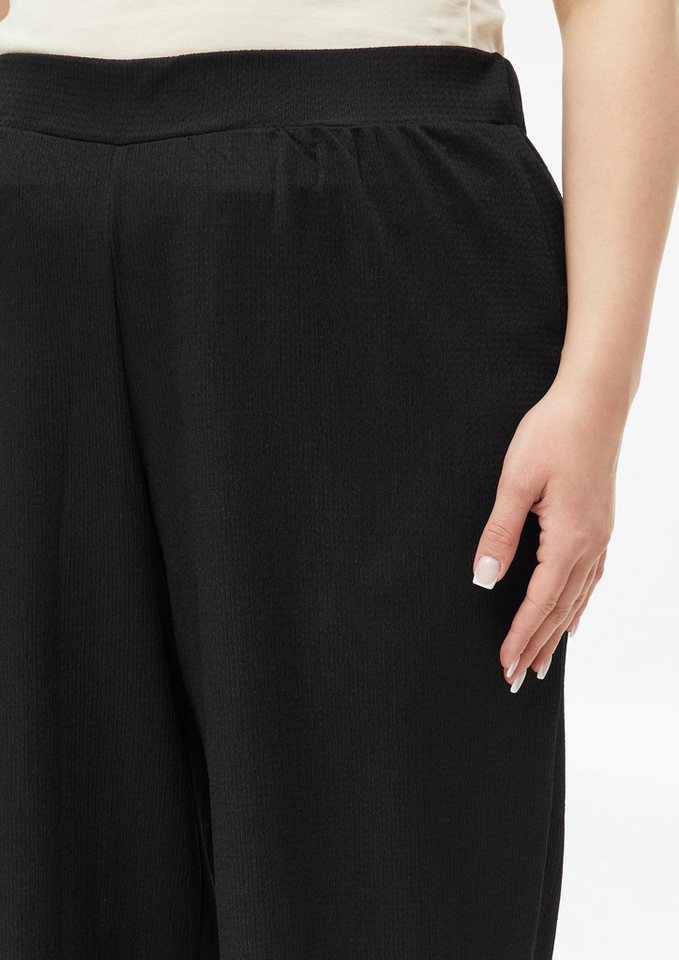 s.Oliver Culotte Hose Strukturierte Culotte mit Elastikbund – Bild 4 von 5