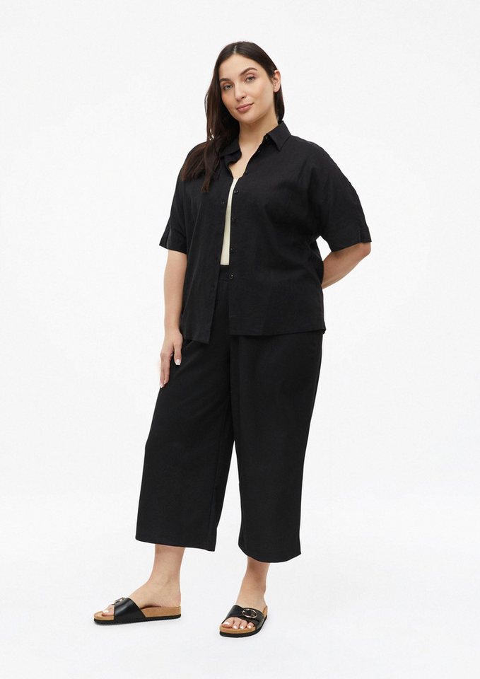 s.Oliver Culotte Hose Strukturierte Culotte mit Elastikbund – Bild 5 von 5