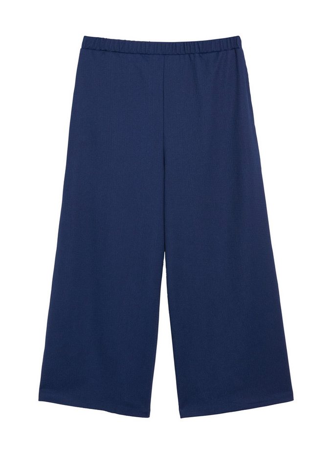 s.Oliver Culotte Hose Strukturierte Culotte mit Elastikbund – Bild 2 von 5