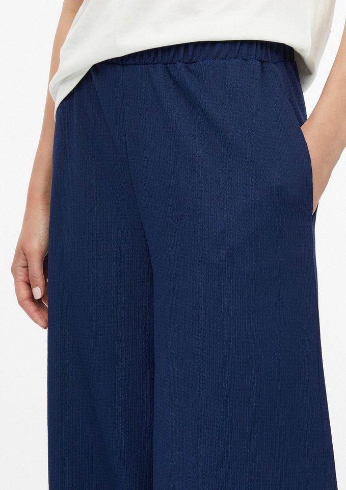 s.Oliver Culotte Hose Strukturierte Culotte mit Elastikbund – Bild 4 von 5