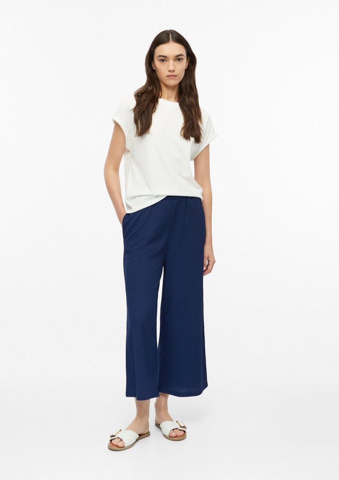 s.Oliver Culotte Hose Strukturierte Culotte mit Elastikbund – Bild 5 von 5