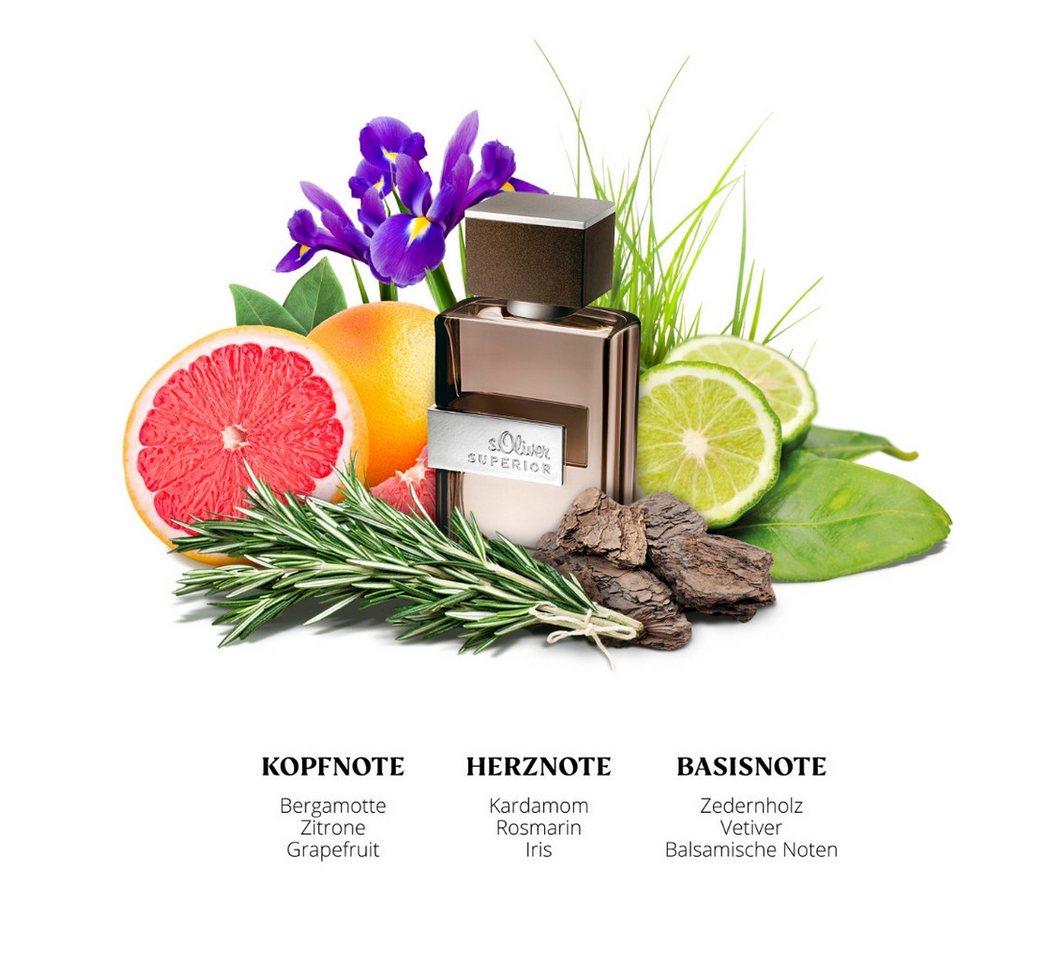s.Oliver Eau de Toilette SUPERIOR, EdT 50 ml Nat. Spray – Bild 4 von 5