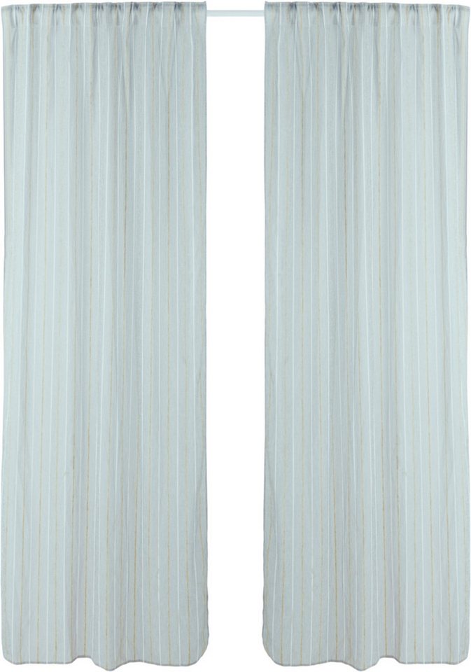 s.Oliver Gardine AMEERA, 1 Stück, halbtransparent, Leinen (1 St), halbtransparent, mit Leinen, Schal, Wohnzimmer, Schlafzimmer, Vorhang – Bild 2 von 5