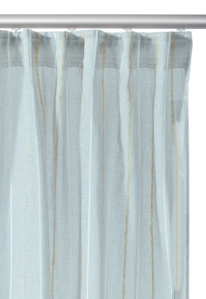 s.Oliver Gardine AMEERA, 1 Stück, halbtransparent, Leinen (1 St), halbtransparent, mit Leinen, Schal, Wohnzimmer, Schlafzimmer, Vorhang – Bild 4 von 5