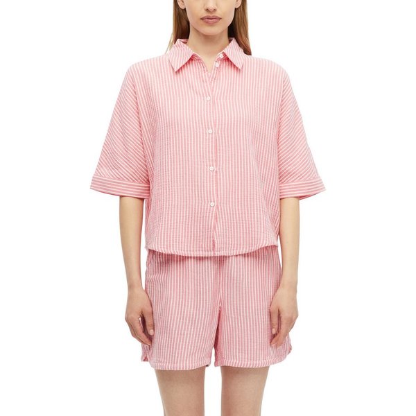 s.Oliver Hemdbluse Gestreifte Sommerbluse - 3/4-Arm